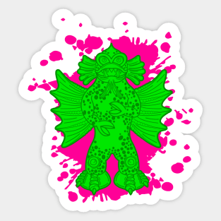 Winged Amphibian Creature Sticker